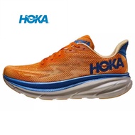 AUTHENTIC HOKA ONE ONE Clifton9 Mens and Womens Running Shoes  100% Original รองเท้ากีฬาสำหรับผู้ชายและผู้หญิง 2024 รองเท้าวิ่งตัดต่ำระบายอากาศทนต่อการสึกหรอสำหรับผู้ชายและผู้หญิงสีส้ม