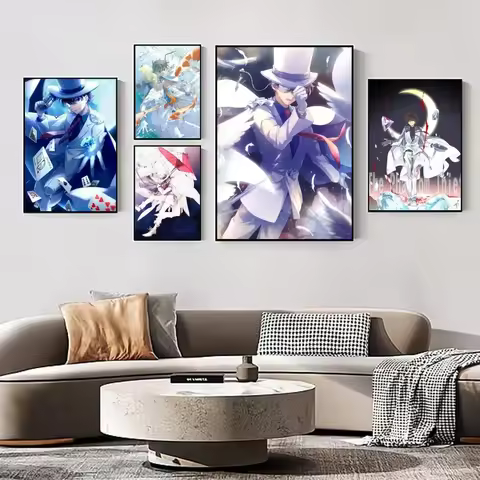 1pc Anime Kaitou Kid Magic Kaito-Detective Conan Poster HD Posters Home Room Bar Cafe Decor Art Wall