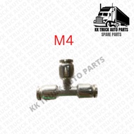 PEMASANGAN HOS CONNECTOR NYLON HOSE CONNECTOR PE AIR HOSE CONNECTOR FITTING PE4 PE6 PE8 PE10 PE12 MM