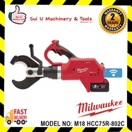 MILWAUKEE M18 HCC75R-801B / HCC75R-802C Force Logic Hydraulic Remote Underground Cable Cutter w/8.0Ah