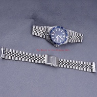 Stainless Steel Silver Jubilee Watch Band Strap Silver Bracelets Solid Curved End For ORIENT RA-AA00