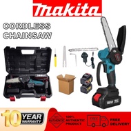 MAKITA Mesin Gergaji Pokok Cordless Chainsaw Electric Saw 6Inch Rechargeable Chainsaw Battery Gergaji Batteri