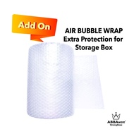 [PACKAGING] ADD-ON BUBBLE WRAPPING ONLY FOR STORAGE BOX/ PLAIN AIR BUBBLE (Abbaware)