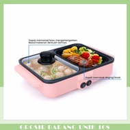 Mini Electric Hotpot /2 In 1 Steamboat &amp; Grill Pan / Bbq 2In1 Non