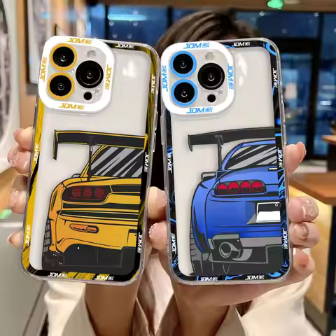 Sports Cars Tokyo JDM Drift Phone Case For Xiaomi 15T POCO X7 X6 X5 X4 X3 NFC GT F3 F5 F7 M7 M6 M4 M