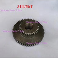 Metal mini milling Machine duplicate gears Z42/Z62 teeth duplex gears for milling machine