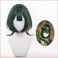 HJ4 Genshin Impact Nefer Cosplay Wig Anime Hair Hairpiece Heat Resistant Halloween Party HJ4