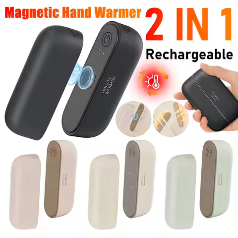 2 in 1 Magnetic Electric Hand Warmer 3 Levels Rechargeable Hand Warmer Portable Hand Warmer Hunting 