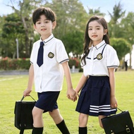 blouse kids girl kids blouse set set blouse dan seluar School Uniform Suit Kindergarten Uniform Prim