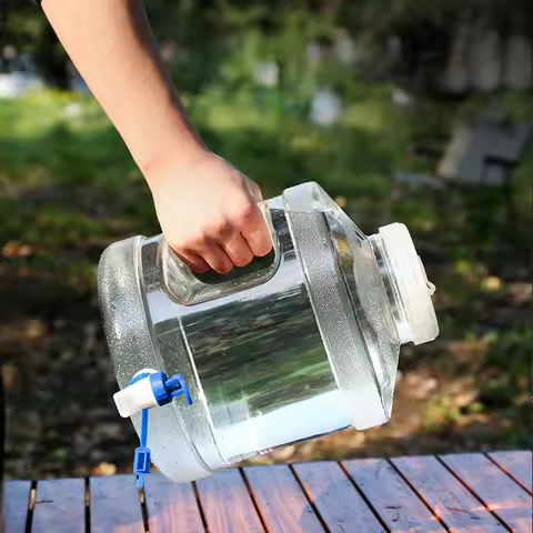 7.5L Portable Water Container Multifunction Drinking Water Jug Large Capacity Water Storage Carrier 
