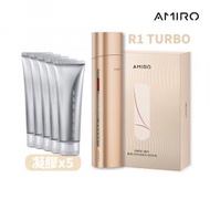 AMIRO - AMIRO 時光機 拉提美容儀 R1 TURBO - 流沙金 + 保濕柔嫩精華凝膠 5入