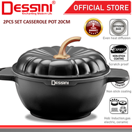 DESSINI ITALY SPP-20 Casserole Induction Die Cast Aluminium Non Stick Stock Pot Bowl Deep Fry Pan Co