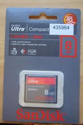 SanDisk Ultra CF 8GB 30MB/s 200X 相機用 記憶卡