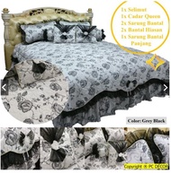 PCDECOR SET CADAR PENGANTIN SATIN QUEEN 7 IN 1HOT SALE CADAR ROPOL LACE TUNANG KAHWIN NIKAH HIASAN P