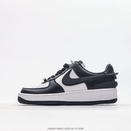 Nike AMBUSH x Nike Air Force 1 Low Low Top Sneakers Black and White, Black Tail Long Hook