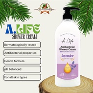 A.Life Antibacterial Shower Cream Lavender (1L) Suitable For Sensitive Skin 【Ready Stocks】