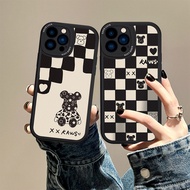 funny phone case iphone iphone 16 pro max casing Lattice Violent Bear Unique plus Protective Case Ap