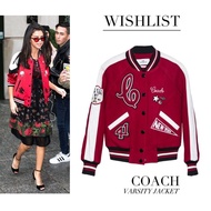 「JL精品代購」 9新 Coach 紅色棒球外套