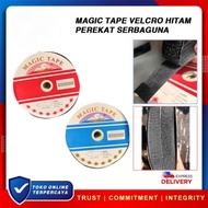 HITAM Magic TAPE VELCRO Black Adhesive 1 Meter Fujisan Brand Versatile