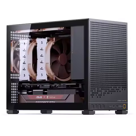 JONSBO D32 PRO Rear Plug Motherboard Desktop PC MATX Gaming Side-Transparent Office Business Case AT