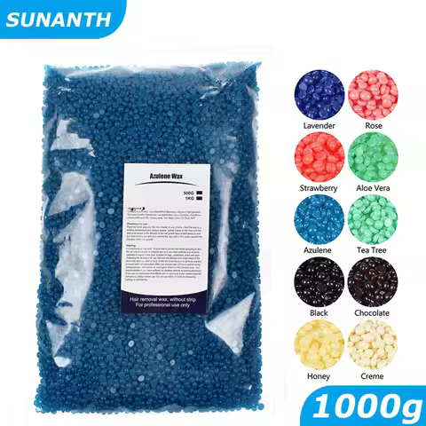 1000g Hard Waxing Wax Beans for Depilation Hair Removal Hot Film Wax Beads for Wax Heater Machine Pa