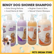 Bengy Dog Shower Shampoo 500ml/1L Dog vitamin shampoo dog perfume last long breeder & pet shop use d