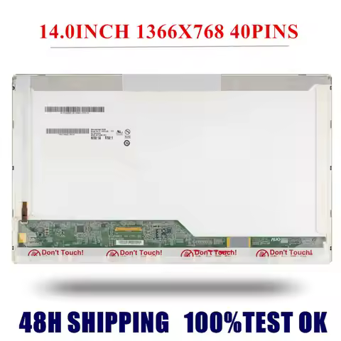 14.0'' laptop lcd Screen B140XW01 V9 B140XW01 V8 N140B6-L02 LP140WH4 BT140GW01 LTN140AT01 M140NWR1 N