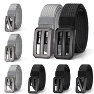 Alloy Rotating Letter Belt Men Korean Version Braided Nylon Tactical Sports Outdoor Pants Belt Canva