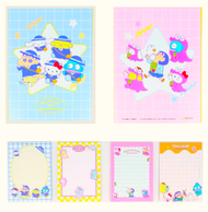 Sanrio - 日本製 聯名限定 Sanrio x 蠟筆小新 便條紙 Post-it Memo紙 留言紙 桌面筆記