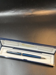 Waterman Paris 藍色金屬原子筆 連原裝筆盒