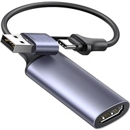 Video Capture Card 4K HDMI to USB-A/USB-C HDMI Capture Card Full HD 1080P USB 2.0 Capture Video and 