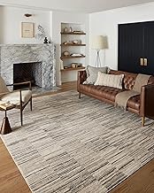 Loloi II Darby Collection DAR-01 Charcoal/Sand 2'-7" x 4' Accent Rug