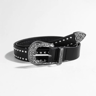[K-2] Metal Carved Baroque Y2K Style Rivet Belt Rock Retro Wear Punk K [KM226] Belt Men Belt Woman T