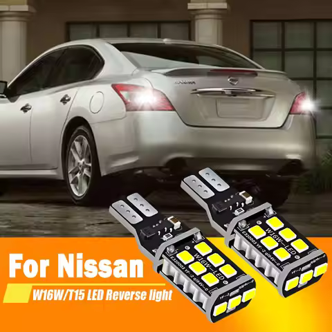 2pcs For Nissan Maxima 2000-2018, Micra 2017-2018, GT-R 2007-2019 LED Backup Light Blub Reverse Lamp