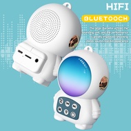J58 Space Robot Multifunctional Bluetooth Speaker Desktop Speaker Clock Alarm Clock Radio Palm Bluetooth Small Speaker