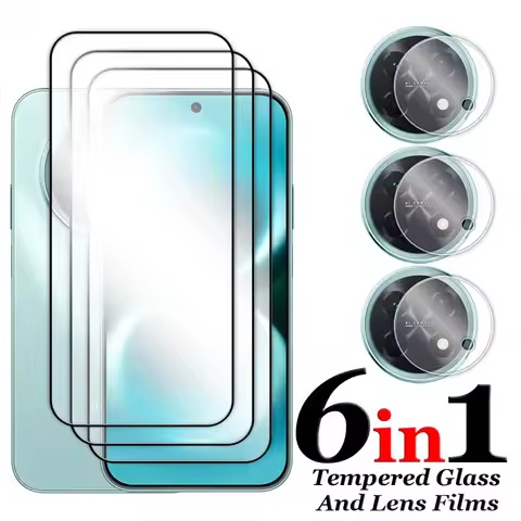 6in1 For Huawei Nova 15 Max Glass For Nova 15 Max Tempered Glass 2.5D Full Cover Screen Protector Fo