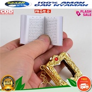 Gantungan Kunci Al Quran Mini / Gantungan Al Quran Mini Warna Emas &amp; Perak Mini Bentuk Alquran Untuk Souvenir Umroh Haji Alquran