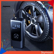 Skym* Car Air Pump Smart Digital Display LED Light Automatic Stop 4 Modes Preset Tire Pressure Fast Filling 60W Max 150PSI Electric Air Pump for Car