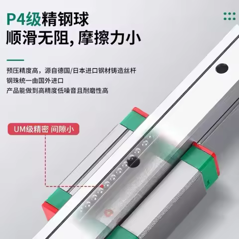 MGN7H MGN9H MGN12H MGN15H RoHS L from100mm to 1000mm miniature linear guide rail slide carriage 3D P