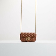 二手Gucci marmont supermini 焦糖