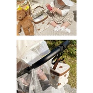 BABYKING- TÚI GIỮ NHIỆT BỈM SỮA THÊU HÌNH DỄ THƯƠNG - KT19*17*10cm