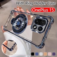 Casing For OnePlus 15 OnePlus15 1+15 2025 With Ring Holder Case Silicone Soft ShockProof Phone Case 