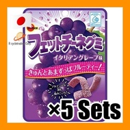 【Gummy】Bourbon　Fettuccine Gummy Italian Grape 50g 5 Sets bergetah anggur 类似菲切恩的嚼劲 <direct from Japan