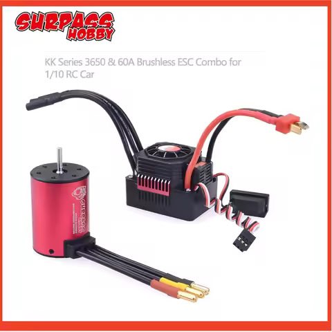 Surpass Hobby Waterproof 3650 1650KV 2050KV 2300KV 3100KV 3600KV 4500KV Brushless Motor 60A/80A/120A