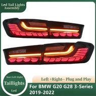 Car LED Tail Lights For BMW G20 G80 3 Series 320i 325i 330i 335i Lamp M3 Rear DRL Brake Animation Au