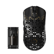 MAMBASNAKE X ATTACK SHARK M5อัลตร้าคาร์บอนไฟเบอร์เมาส์สำหรับเล่นเกมส์ไร้สาย8Khz พร้อม PAW3950MAX