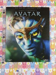 阿凡達 Avatar 香港版 二手 3D+2D BD+DVD 2碟裝 英語 中文字幕 藍光 blu-ray