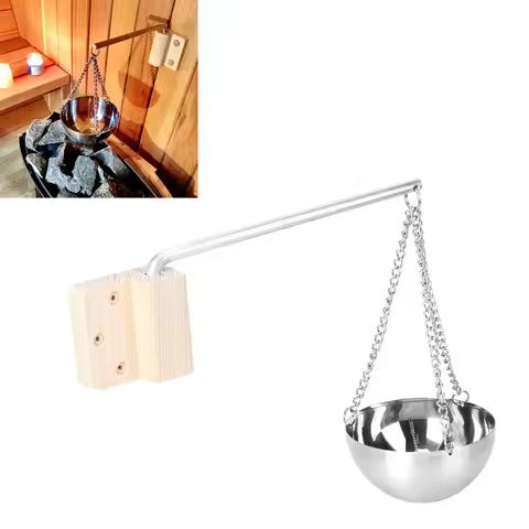 Stainless Steel Sauna Aroma Bowl Cup Essential Oil Bowl Sauna Room Necessary Accessories For Traditi