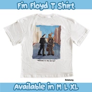 [Original] Boxy Cropped Fish T Shirt Fin Floyd | Fish Band T-Shirt