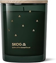 Skandinavisk SKOG Gold Edition Scented Candle - Pine Needles and Pine Cones, Birch Sap and Lily of t